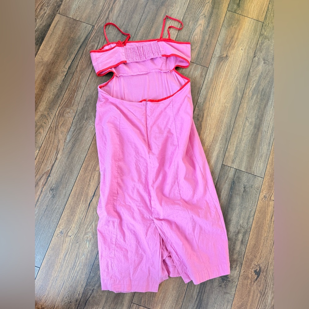 Maeve Pink Backless Midi Dress - Picture 3 of 4